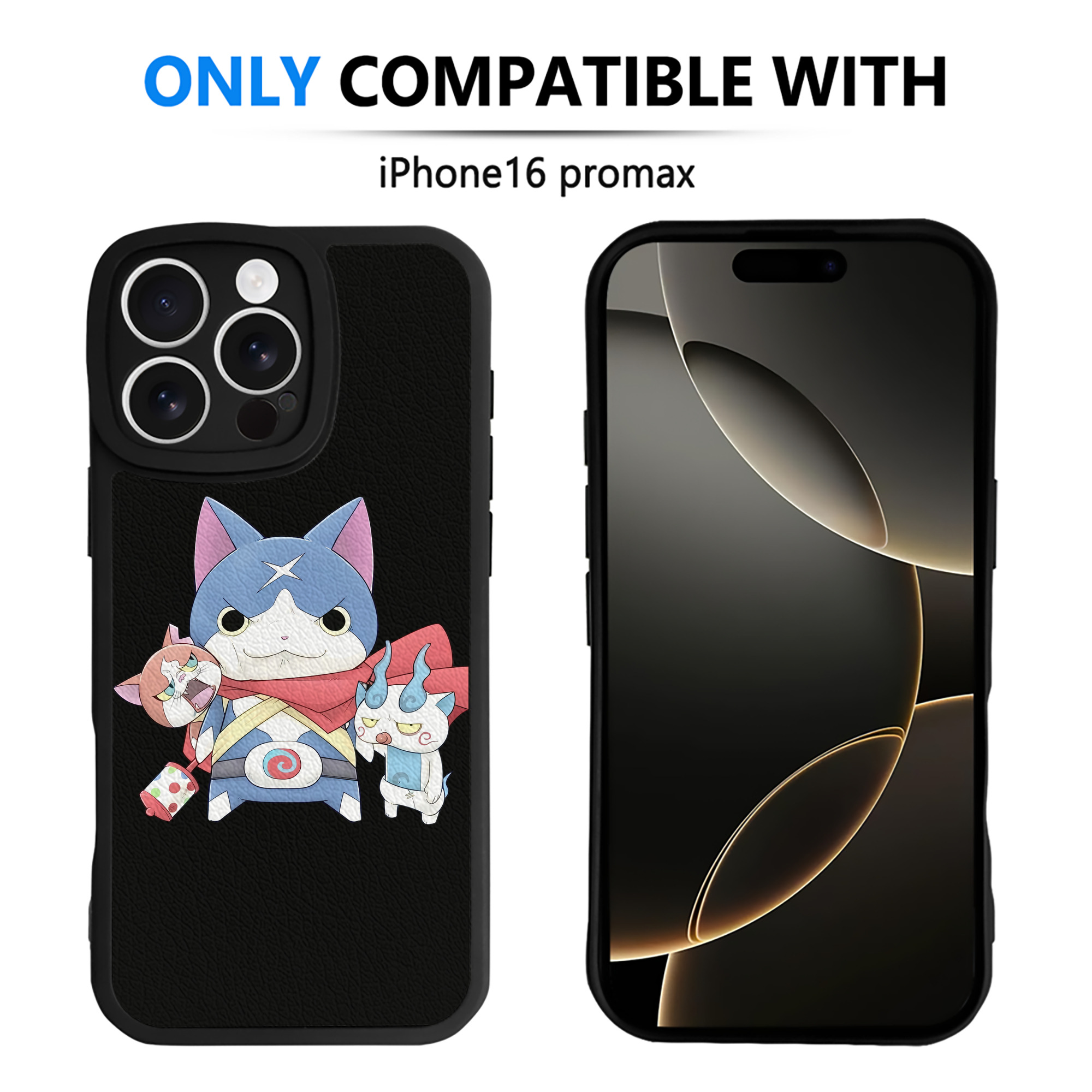 （画像用） 妖怪ウォッチ Yo-kai Watch 【iPhone 16シリーズ対応】シリコンスマホケース（レザー調） 材質：シリコン